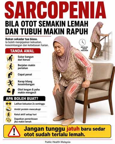 Makin tua, makin susah nak bangun dari kerusi