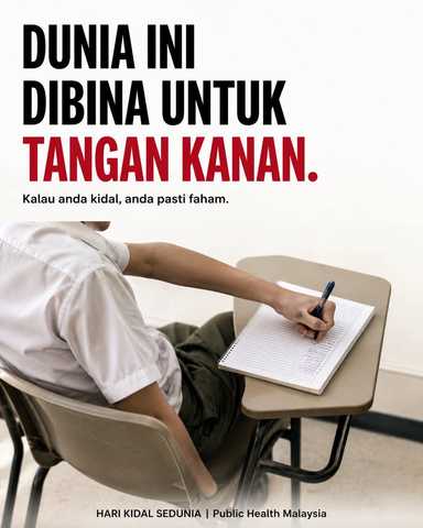 Dunia ini dibina untuk tangan kanan