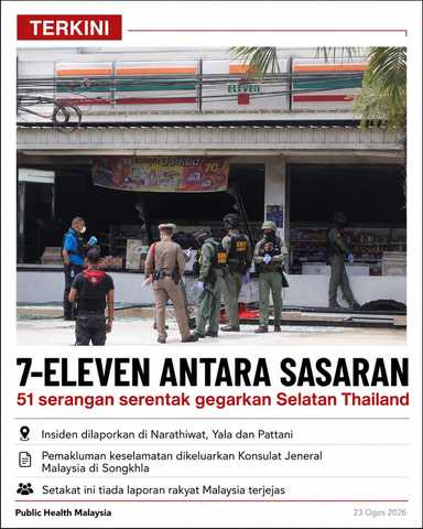 51 serangan serentak gegarkan Thailand