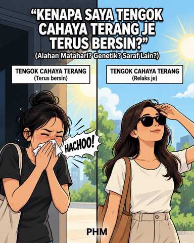 Kenapa tengok matahari terus bersin?