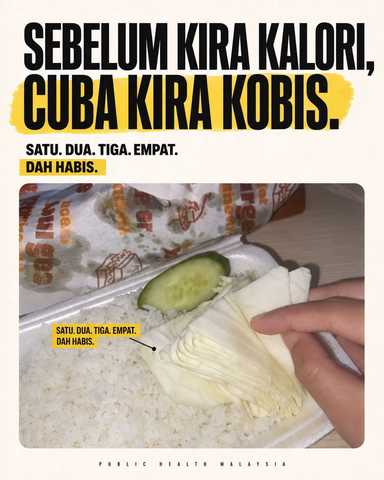 Sebelum kira kalori, cuba kira kobis