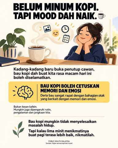 Bau kopi naikkan mood?