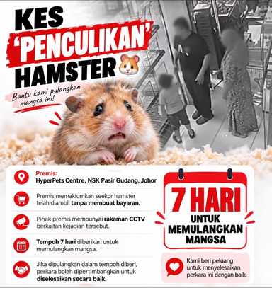 Kes penculikan hamster?