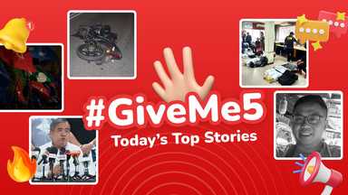 ✋🏻 #GiveMe5: Today’s Top Stories