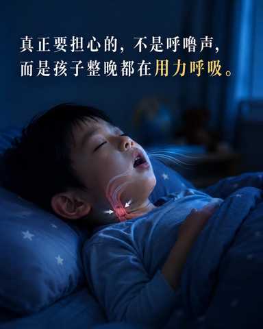 孩子打鼻鼾，不一定是睡得香