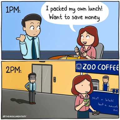 When you pay for coffee it’s a coffeefee.