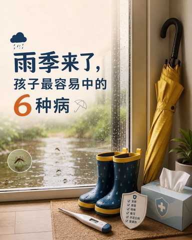 马来西亚雨季来了，这6种病，孩子特别容易中