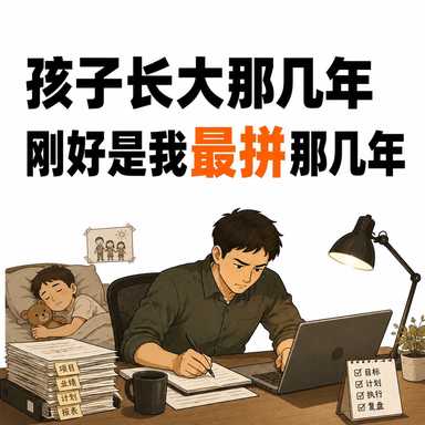 孩子长大的那几年刚好是我最拼那几年