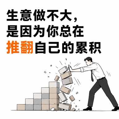 生意做不大，是因为你总在推翻自己的累积