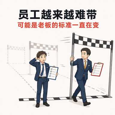 员工越来越难带 可能是老板的标准一直在变