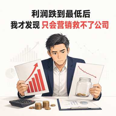 利润跌到最低后 我才发现只会营销救不了公司