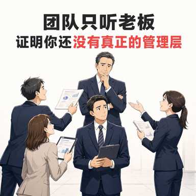 团队只听老板 证明你还没有真正的管理层