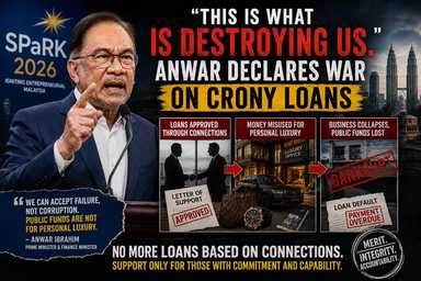 "This Is What Is Destroying Us." Anwar Declares War on Crony Loans