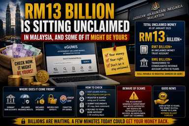 RM13 Billion Is Sitting Unclaimed in Malaysia, and Some of It Might Be Yours