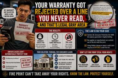 Your Warranty Got Rejected Over a Line You Never Read, and That's Legal Gray Area
