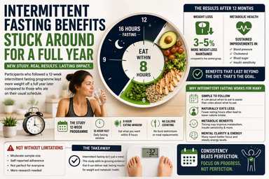 Intermittent Fasting Benefits Stuck Around for a Full Year