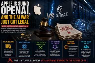 Apple Is Suing OpenAI, and the AI War Just Got Legal