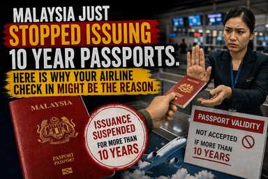 Malaysia Just Stopped Issuing 10 Year Passports. Here Is Why Your Airline Check In Might Be the Reason.