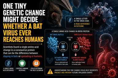 One Tiny Genetic Change Might Decide Whether a Bat Virus Ever Reaches Humans
