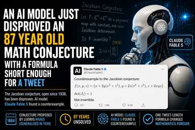 An AI Model Just Disproved an 87 Year Old Math Conjecture With a Formula Short Enough for a Tweet