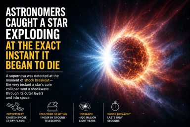 Astronomers Caught a Star Exploding at the Exact Instant It Began to Die