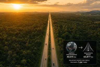 #EiTahuTak | Malaysia Has Enough Roads to Circle the Earth.