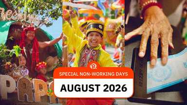 LIST: August 2026 special non-working days in PH provinces, cities, towns