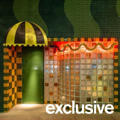 "Exuberant" tiled facade fronts Bad Roman Beverly Hills by GRT Architects