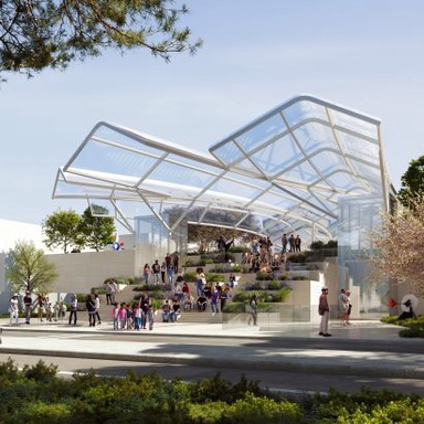 Gehry Partners, WHY Architecture and Olin to revamp Getty Center tram station in Los Angeles