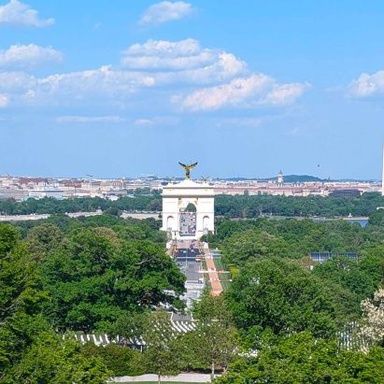Trump triumphal arch to become "top grade military complex" for launching drones