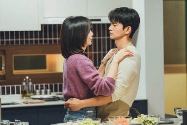 Seo In Guk And Park Ji Hyun Look Like Newlyweds Cooking At Home Together In “See You At Work Tomorrow!”