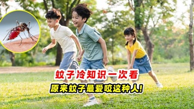 蚊子冷知识 一次看🦟原来蚊子最爱咬这种人❗