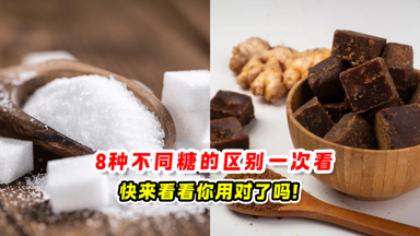 8种不同糖的区别 一次看🍬快来看看你用对了吗❗