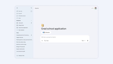 Notebooks are now available for free Gemini app users