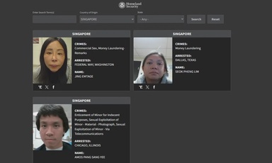 Third S’porean added to US ‘worst of worst’ criminal list for coercing women into prostitution