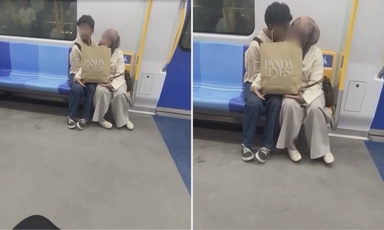 Teen on M’sia train allegedly grabs girlfriend’s breasts, uses shopping bag to shield act