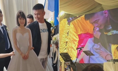 ‘Today, I finally married you’: M’sian man holds late influencer’s standee during ghost wedding