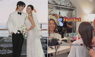 Radio DJ Hazelle Teo marries musician James Wong, gets a haircut mid-ceremony