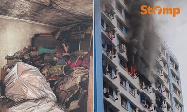 Woman, 46, sets fire to ‘escape’ Sembawang HDB unit after boyfriend breaks up with her, believes she was trapped inside