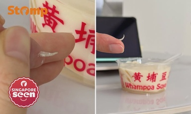 Stomper bites on ‘something hard’ while eating Whampoa Soya Bean beancurd, finds fingernail-like object