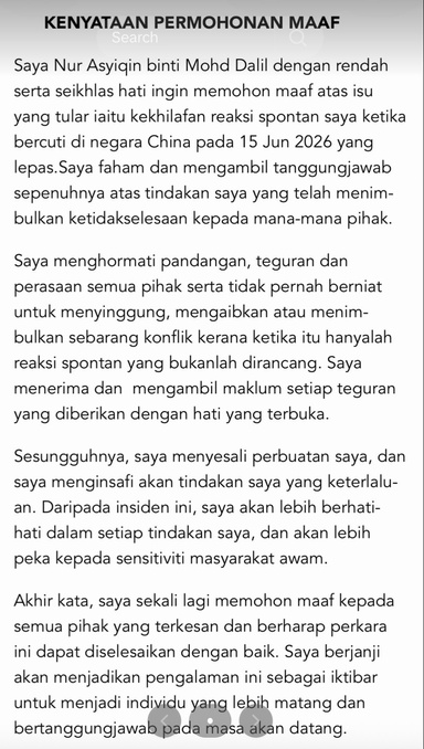 Jadi Bahan Berita Media Antarabangsa, Wanita Dalam Video ‘Busuk Tak Mandi’ Di China Tampil Mohon Maaf