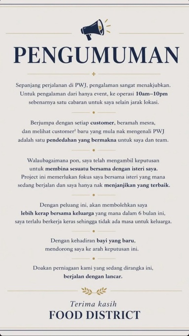 Bertahan Cuma 3 Bulan, Kedai Pizza Wagyu Jofliam Di Food District Ditutup – “Jangan Main Gila Dengan Netizen”