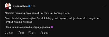 Baru Sah Bercerai, Syida Melvin Beri ‘Warning’ Tentang Individu Narsisis – “Dia Dahagakan Pujian”