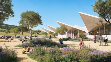 Herzog & de Meuron is transforming an old Birkenstock warehouse into a design museum dedicated to Charles and Ray Eames. See the renderings
