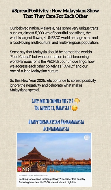 #SpreadPositivity : How Malaysians Show That They Care For Each Other
