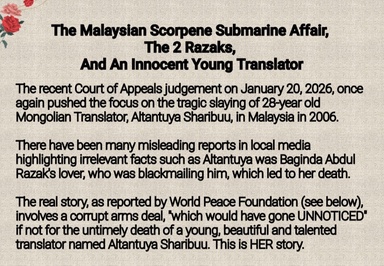 The Malaysian Scorpene Submarine Affair, The 2 Razaks and An Innocent Young Translator