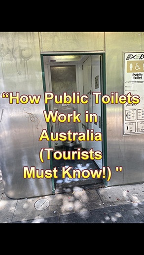 “How Public Toilets Work in Australia (Tourists Must Know!) 🇦🇺”