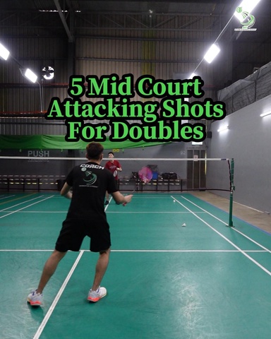 Tips❗5 Mid Court Attacking Shots For Doubles❗