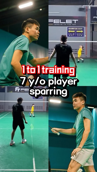 Badminton Sparring | 7 years old player