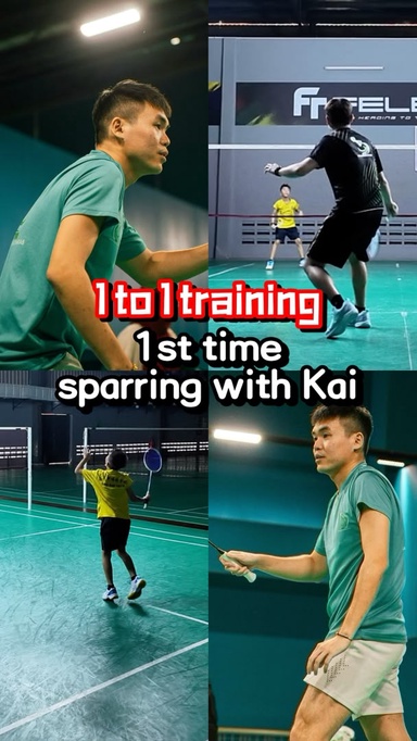 Badminton 1 to 1 training | Sparring #JomFit